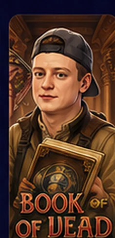 Book of Dead с мультяшным персонажем MELLSTROY