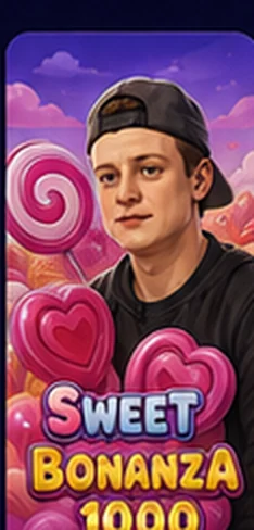 Sweet Bonanza 1000 с мультяшным персонажем MELLSTROY